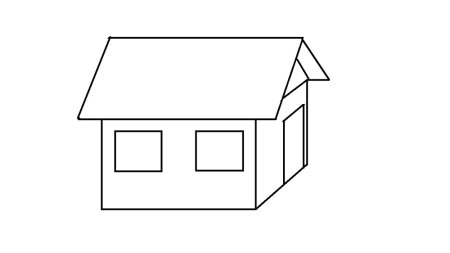 Домик рисунок карандашом