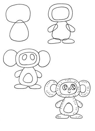 Раскраска ракета для детей 3-4 лет