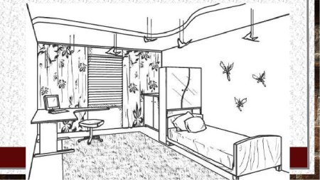 Комната карандашом