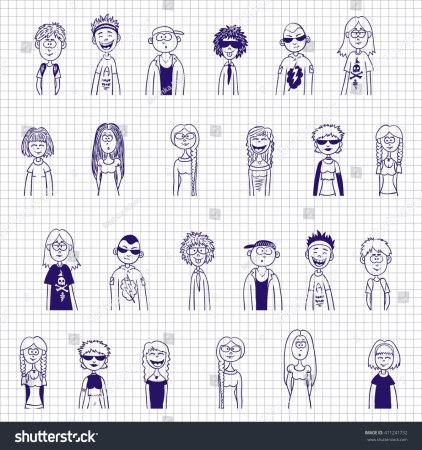 Рисование человека ручкой