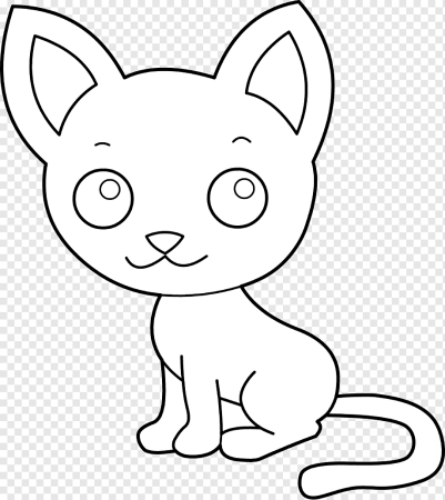 Рисунок котёнка карандашом для детей