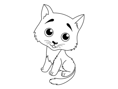 Рисунки котят для срисовки
