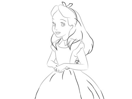 Алиса в стране чудес Алиса рисунок