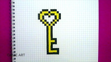 Рисунки по клеточкам маленькие для блокнота