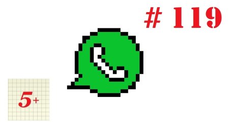 Рисунки по клеточкам тик ток