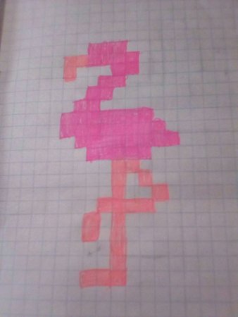 Рисунок из тиктока в клеточку