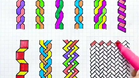 Косички по клеточкам