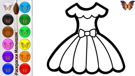 Раскраска платье