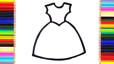 Раскраска платье