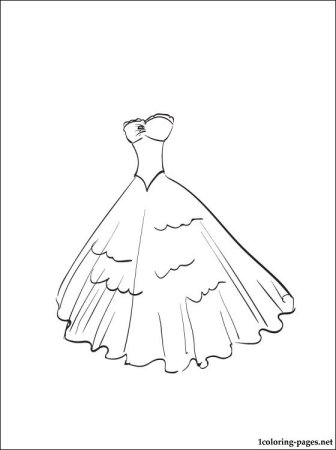 Легкие рисунки платьев для срисовки