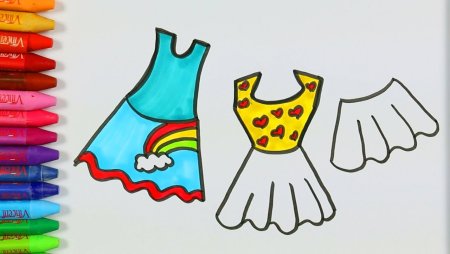 Раскраска платье