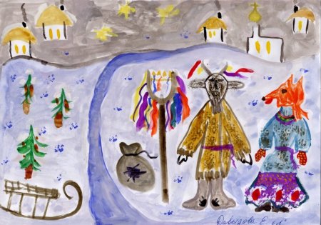 Рисование колядки