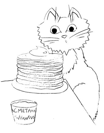 Масленица рисунок