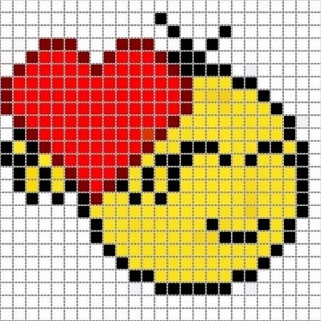 Вышивка крестом смайлики