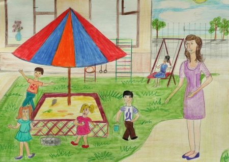 Раскраски детские площадки