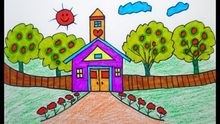 Нарисовать сад