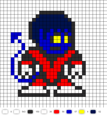 Рисование по клеточкам Марвел