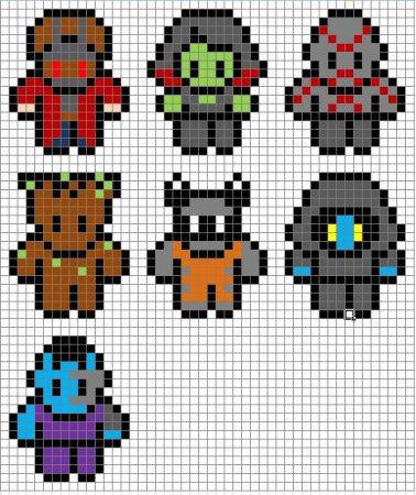 Супергерои по клеткам маленькие