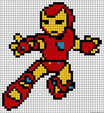 Марвел по клеточкам