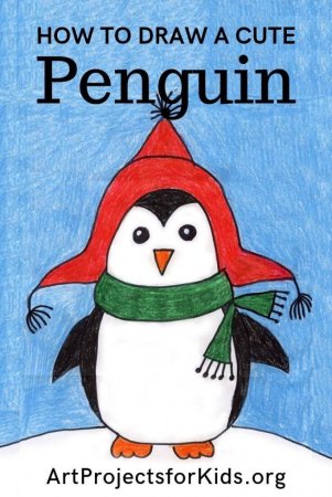 Пингвин рисунок