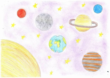 Рисунок на тему космос