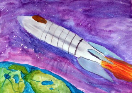 Рисунок на космическую тему