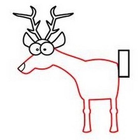 Олень для детей легкий