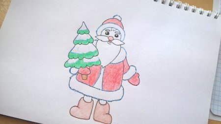Рисование Деда Мороза