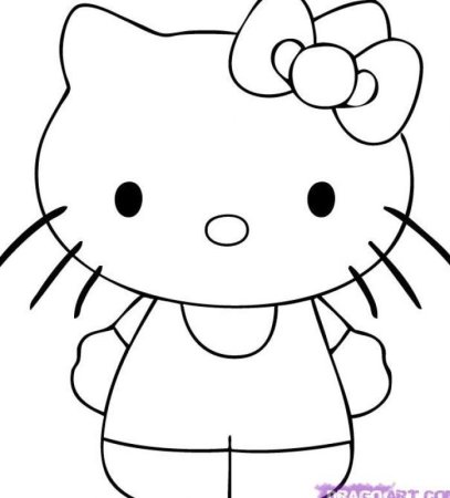 Раскраски котики маленькие