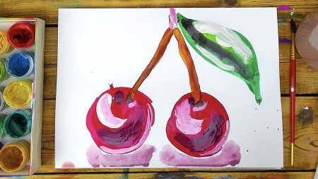 Рисунки гуашью для начинающих