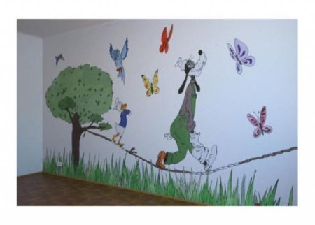 Художественная роспись стен в детском саду