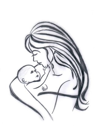 Рисунок маме на день рождения