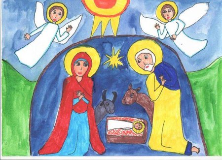 Рисунок посвященный Рождеству Христову