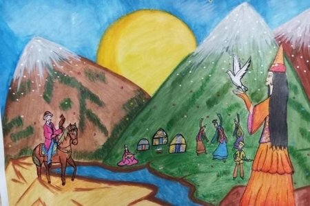 Детские рисунки ко Дню независимости