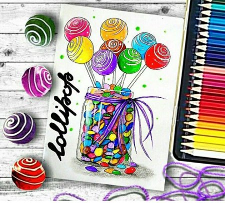 Идеи для открыток на др фломастерами