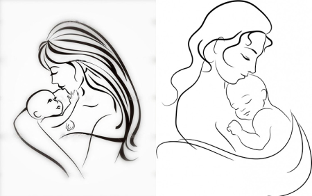 Рисунок на день матери карандашом