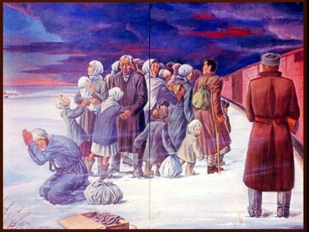 Депортация Калмыков рисунки