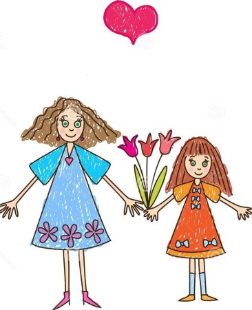 Рисунок маме на день матери