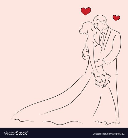 Свадебные рисунки карандашом