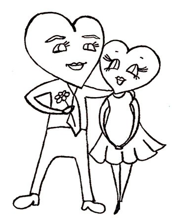 Рисунок на свадьбу лёгкий