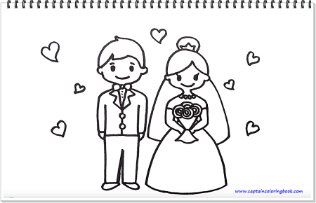 Лёгкие рисунки на свадьбу