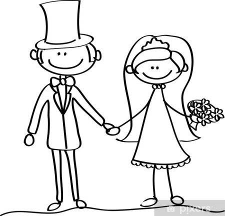 Рисунок на годовщину свадьбы родителям