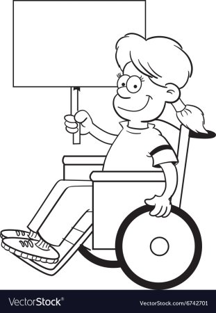 Раскраска инвалид