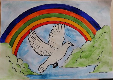 Рисунок ко Дню России