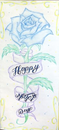 Рисунок на день матери легкий