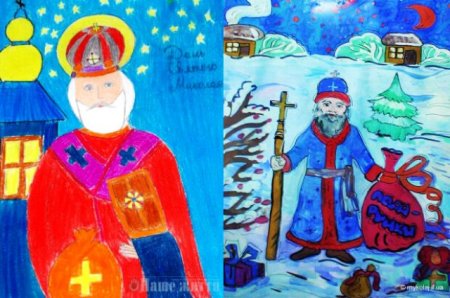 Рисунок ко Дню Святого Николая легкие