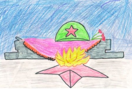 Рисунок на военную тему легкий