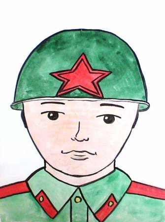 Защитник Отечества рисунок