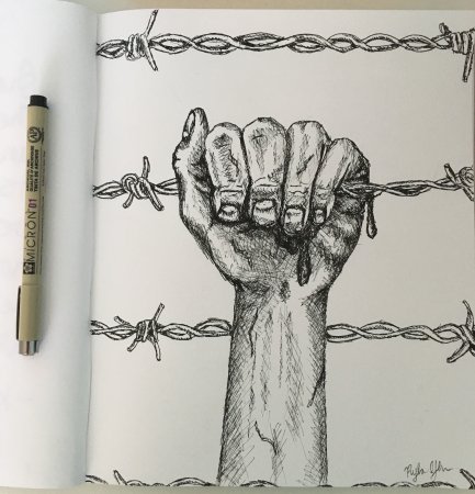 Рисунок на тему Холокост легко