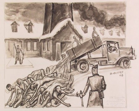 Давид Олер рисунки Холокост